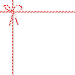 Background with bakers twine bow and ribbons - 120567058