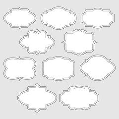 Fototapeta premium Vintage labels and frames