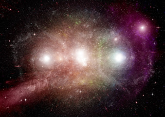 galaxy in a free space