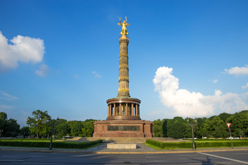 Fototapeta na wymiar Victory Column in Berlin, Germany
