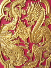 Decorative door dragon,Patterned wooden door
