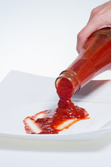 Ketchup and ketchup bottle