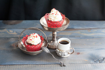 Two sweet cupcakes Valentine's day