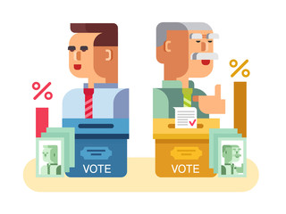 Elections candidates characters