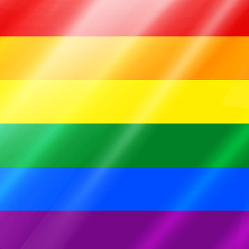 LGBT background with rainbow color flag