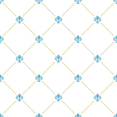 Seamless Pattern With Royal Lily