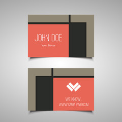 Business or Gift Card Design with Abstract Background