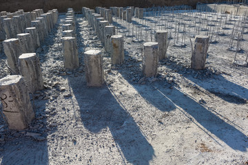 Reinforced concrete piles