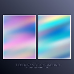 holographic background with bright colors