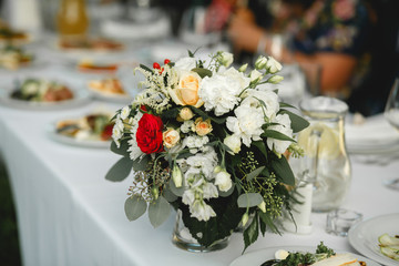 Luxury holiday or wedding  table