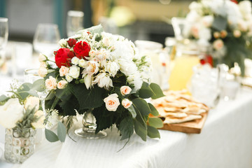 Luxury holiday or wedding  table
