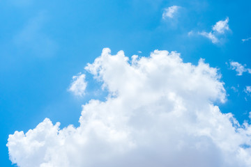 Looking up at Nice blue sky and cloudy,Nature background