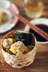 shirmp,pork and seaweed dumplings