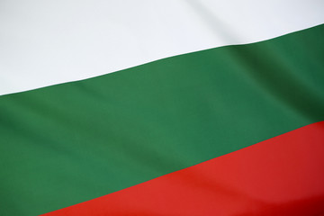 Obraz premium Closeup of Bulgaria flag