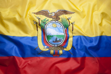 Textile flag of Ecuador