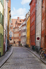 Old Street houses in Copenhagen