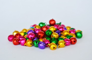 colorful bell on white background