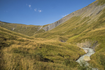Massif de l'Oisans - Lac des Quirlies - Isère.