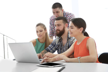 People working at a office