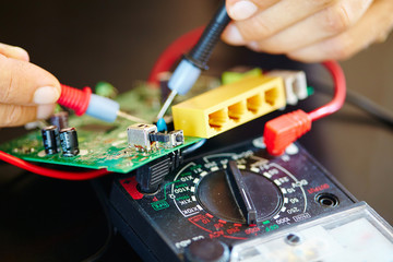 Obraz premium electronic laboratory