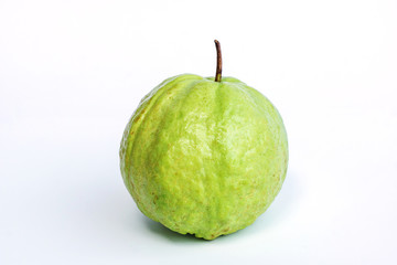 guava fruit on a white background.