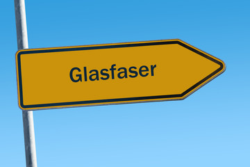 Schild 65 - Glasfaser.
