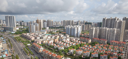 Naklejka premium Building in the city