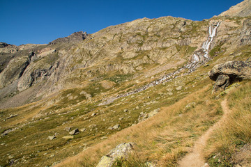 Massif de l'Oisans - Lac des Quirlies - Isère.