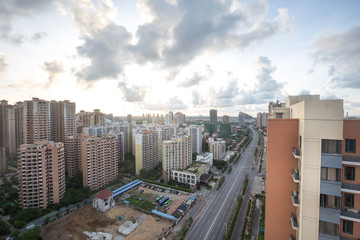 Building in the city