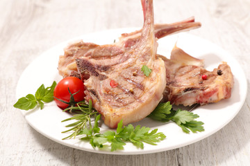 grilled lamb chop