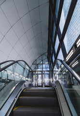 Fototapeta premium Modern escalator in the city