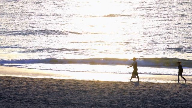 Sonnenuntergang Wind und Wellen Urlab