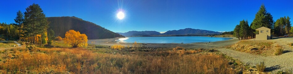 panorama lake tekapo