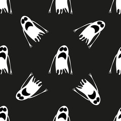 Ghost. Seamless pattern. Halloween. All Saints' Day. Frighten. For your design