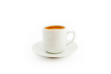 cup of coffee isolated on white background
