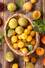 assortment of plum variety