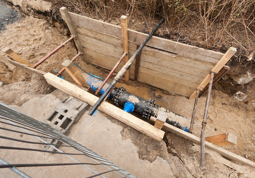 Flanschverbindung und Abzweigung an einer Frischwasserleitung