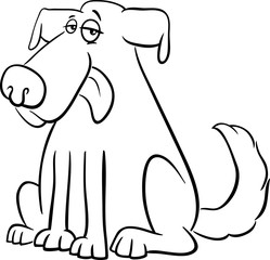 dog character coloring page