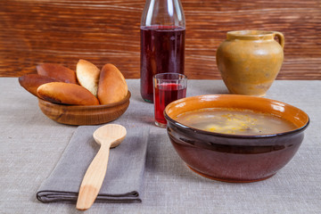 суп в тарелке