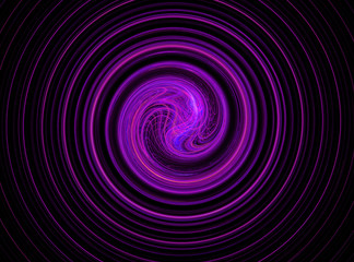 Abstract round purple bright circles fractal