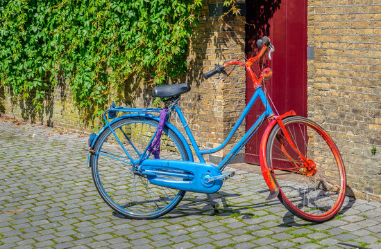 Colorful painted bicycle