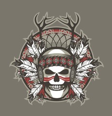 Indian skull chief