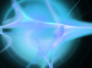Abstract sparkling light blue fractal