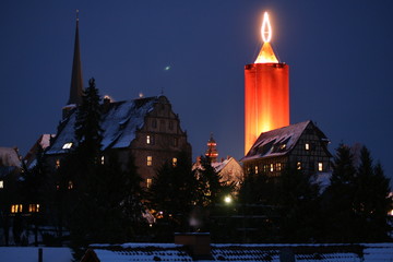 Naklejka premium Schlitz im Winter, Hessen, Germany