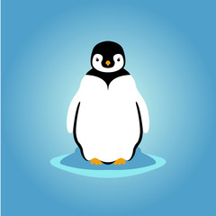 young penguin vector illustration