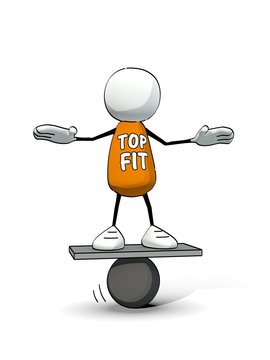 little sketchy man balancing - top fit