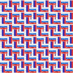 Russian flag seamless pattern. Flag of Russia background usable for decoration, textile or paper prints, scrapbooks,planner supplies.