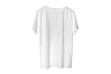 White shirt isolated on white background