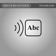 Speech recognition icon