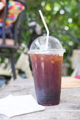 Ice coffee americano
